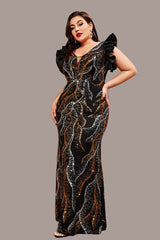 Elegant Sequin Mermaid Long Skirt – Slim Fit Party Dress