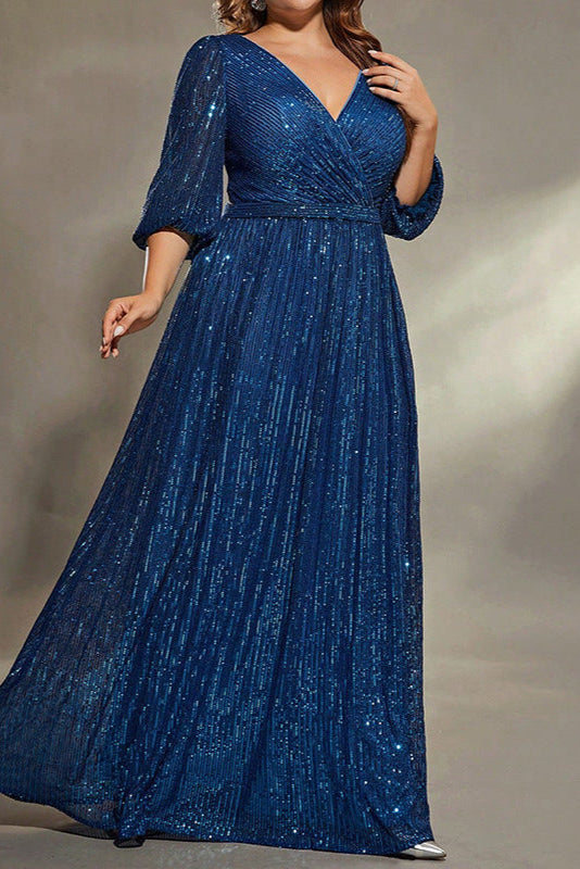 Elegant Women’s Evening Gown – Banquet Host Dress with Queen Aura and Slimming Fit