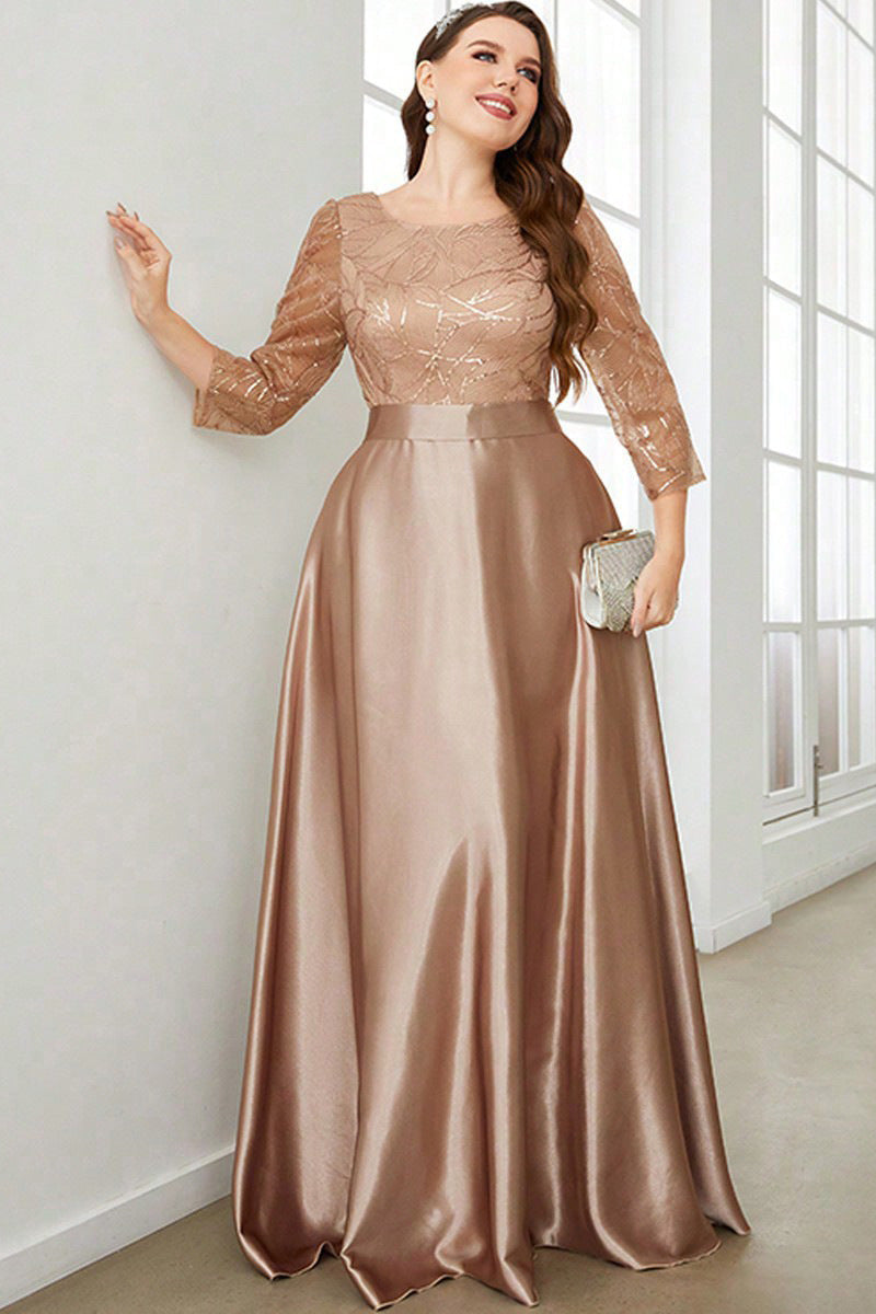 Plus Size Evening Dress – Elegant Party Host Skirt with Flattering Slim Design
