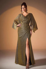 Plus Size Prom Evening Dress – Elegant Slim Fit with Side Slit