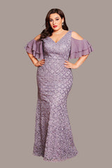 Sequin Mermaid Evening Dress – Elegant Slim Fishtail Gown for Women