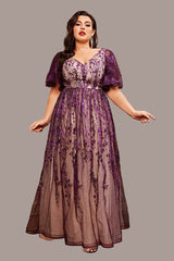 Elegant Plus Size Banquet Dress – Noble Temperament Evening Wear for 200 lbs+ Women