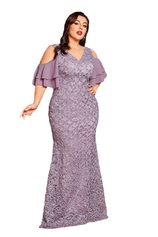 Sequin Mermaid Evening Dress – Elegant Slim Fishtail Gown for Women